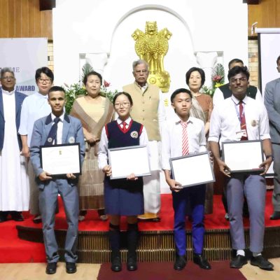 Governor of Nagaland La Ganesan felicitated the HSLC and HSSLC Toppers, Rank Holders and Achievers of Various Governor's Awards 2023 at Raj Bhavan, Kohima on 14 June 2023