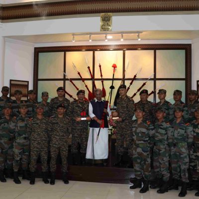 Interaction with 2nd Naga Regiment at Raj Bhavan on 30th June 2023